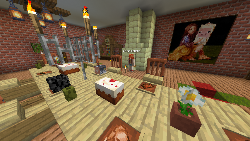 煙突チャレンジの家(広間)