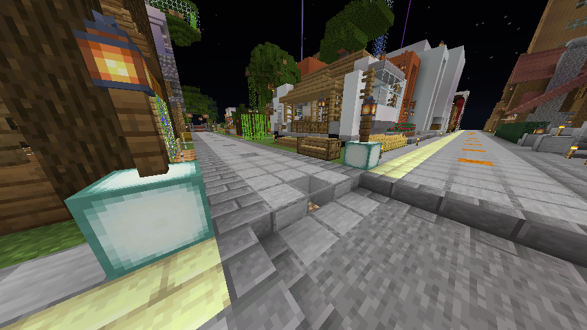 航空写真だとわかりにくかったので、地上の境界をエンドレンガブロックにしました。